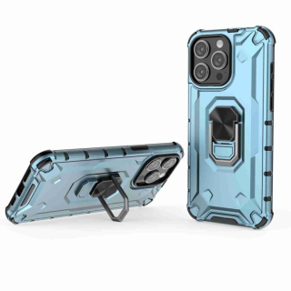 RING ARMOR Tvrdený kryt pre Apple iPhone 15 Pro - modrý
