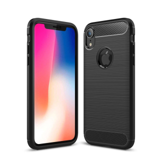 CARBON Zadný obal pre Apple iPhone XR - čierny