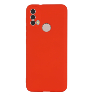 MATT Silikónový Zadný kryt pre Motorola Moto E20 / E30 / E40 - červený