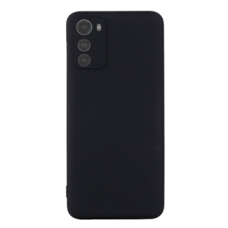 MATT Silikónový Zadný kryt pre Motorola Moto E32 / E32s - čierny