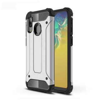 HYBRID ARMOR Tvrdený kryt na Samsung Galaxy A20e - sivý