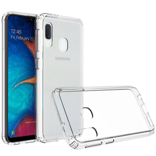 Priehľadný gélový obal 2.0mm pre Samsung Galaxy A20e - transparentný