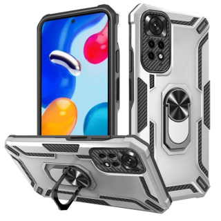 WARSHIP Tvrdený kryt na Xiaomi Redmi Note 11 Pro / Note 11 Pro 5G - sivý