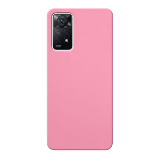 MATT Silikónový Zadný kryt pre Xiaomi Redmi Note 11 Pro / Note 11 Pro 5G - ružový