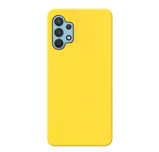 MATT Silikónový Zadný kryt pre Samsung Galaxy A32 5G - žltý