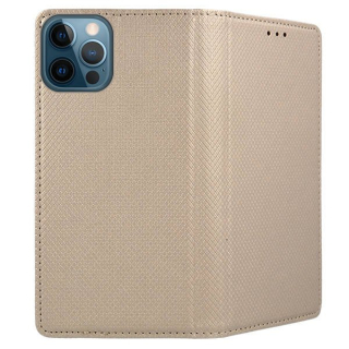 Knižkové puzdro Smart Magnet pre Apple iPhone 12 pro max zlaté
