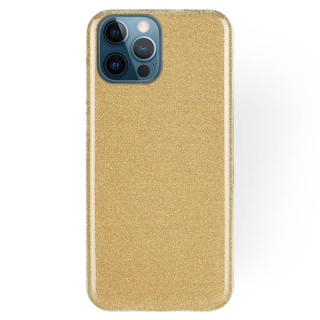 Silikonové púzdro na Apple iPhone 12 pro max glitter zlaté