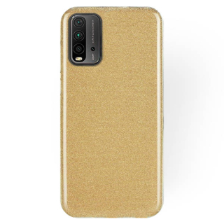 Silikonové púzdro pre Xiaomi Redmi 9T / Xiaomi Poco M3 Glitter zlaté