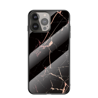Zadný kryt pre Apple iPhone 13 Pro Max - Marble Golden Black