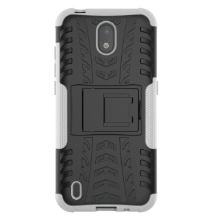 Tvrdený Kryt na Nokia 1.3 - Armor Holder čierno biely