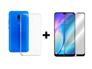 9D SKLO + PÚZDRO 2v1 pre Xiaomi Redmi 8A priesvtiné