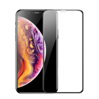 Tvrdené sklo 9D pre Apple iPhone 11 Pro Max / iPhone XS MAX Čierne