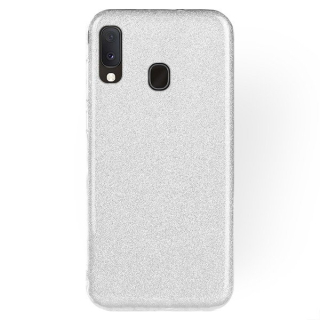 Samsung Galaxy A20e - obal na mobil Glitter strieborné
