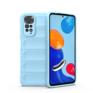 Tvrdený kryt pre Xiaomi Redmi Note 11 / Note 11s - Magic Shield svetlo modrý