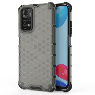 Tvrdený kryt pre Xiaomi Redmi Note 11 / Note 11s - Honeycomb čierny