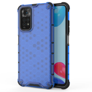 Tvrdený kryt pre Xiaomi Redmi Note 11 / Note 11s - Honeycomb modrý