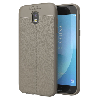 Silikonový kryt pre Samsung Galaxy J3 2017 Litchi sivé