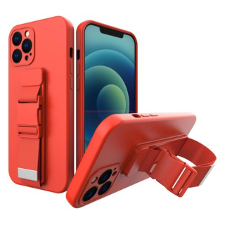 Silikonový kryt na Samsung Galaxy S20 - ROPE CASE červený