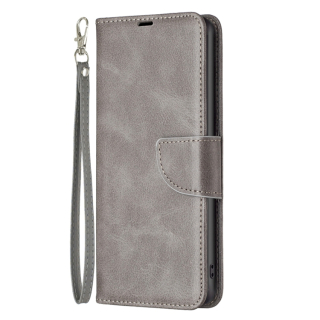 Knižkové puzdro pre Motorola Moto G53 5G - LEATHER sivé