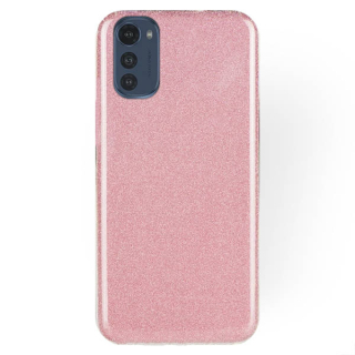 Silikónový kryt pre Motorola Moto E32 / E32s - GLITTER ružový