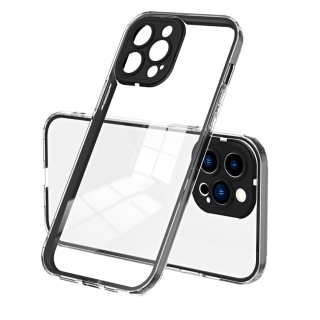 FRAME Zadný kryt pre Apple iPhone 15 Pro Max - čierny