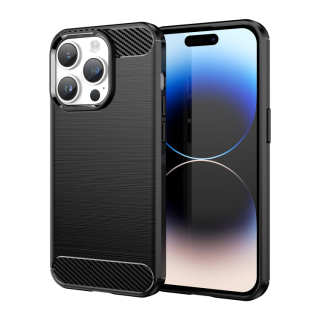 CARBON Zadný obal pre Apple iPhone 15 Pro Max - čierny