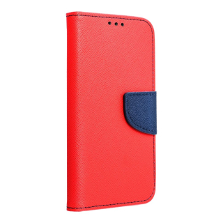 FANCY knižkové puzdro na Apple iPhone 16 Pro červené / tmavomodré