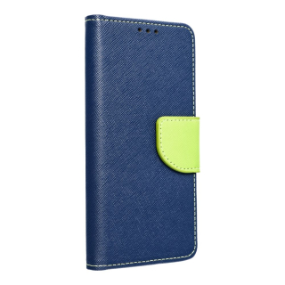 FANCY knižkové puzdro Apple iPhone 16 navy / limetka