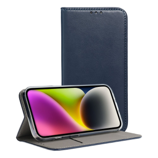Knižkové puzdro SMART MAGNETO na Apple iPhone 16 Pro navy
