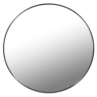 Zrkadlo 70 cm, čierny rám