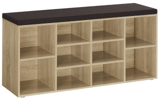 Skrinka na topánky so sedadlom - Sonoma - LHS010X11